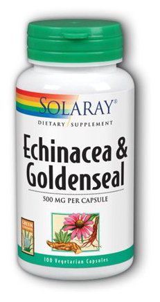 Echinacea Root &amp; Goldenseal Root 100 vegetable capsules 500 mg