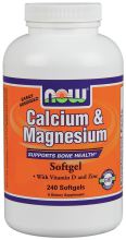 Calcium & Magnesium 240 Softgels