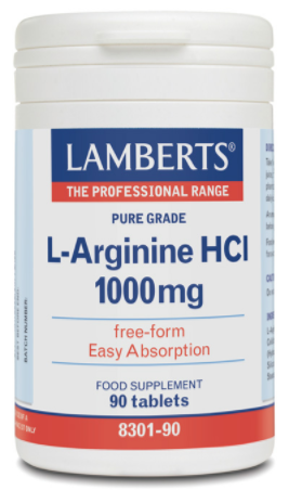 L-Arginine HCl 90 Tablets 1000 mg