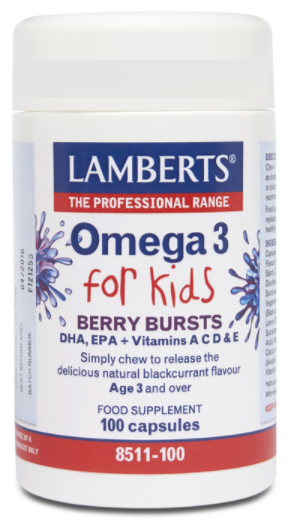 Omega 3 for Kids Berry Bursts 100 Capsules