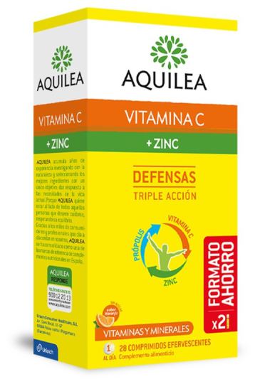 Vitamin C + Zinc 28 Effervescent Tablets